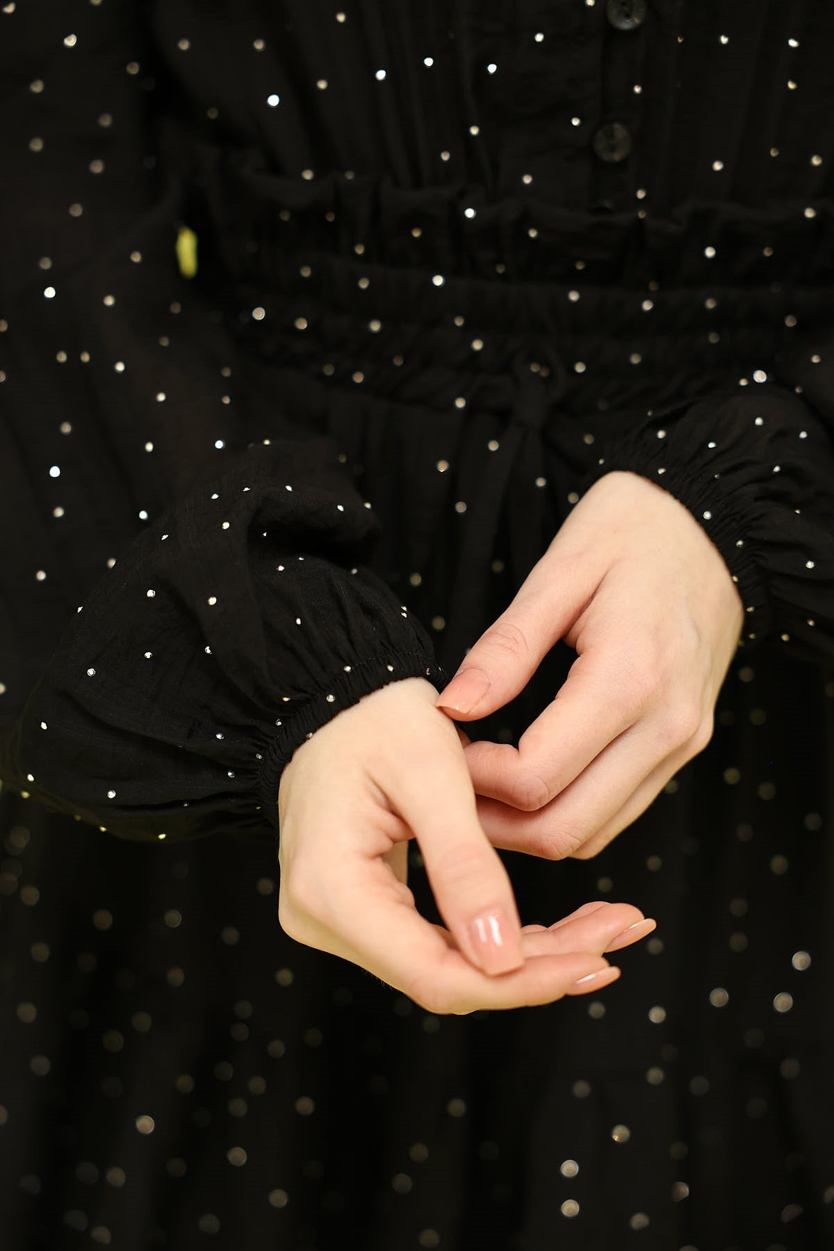 ROCHIE CU VOLANE - Negru