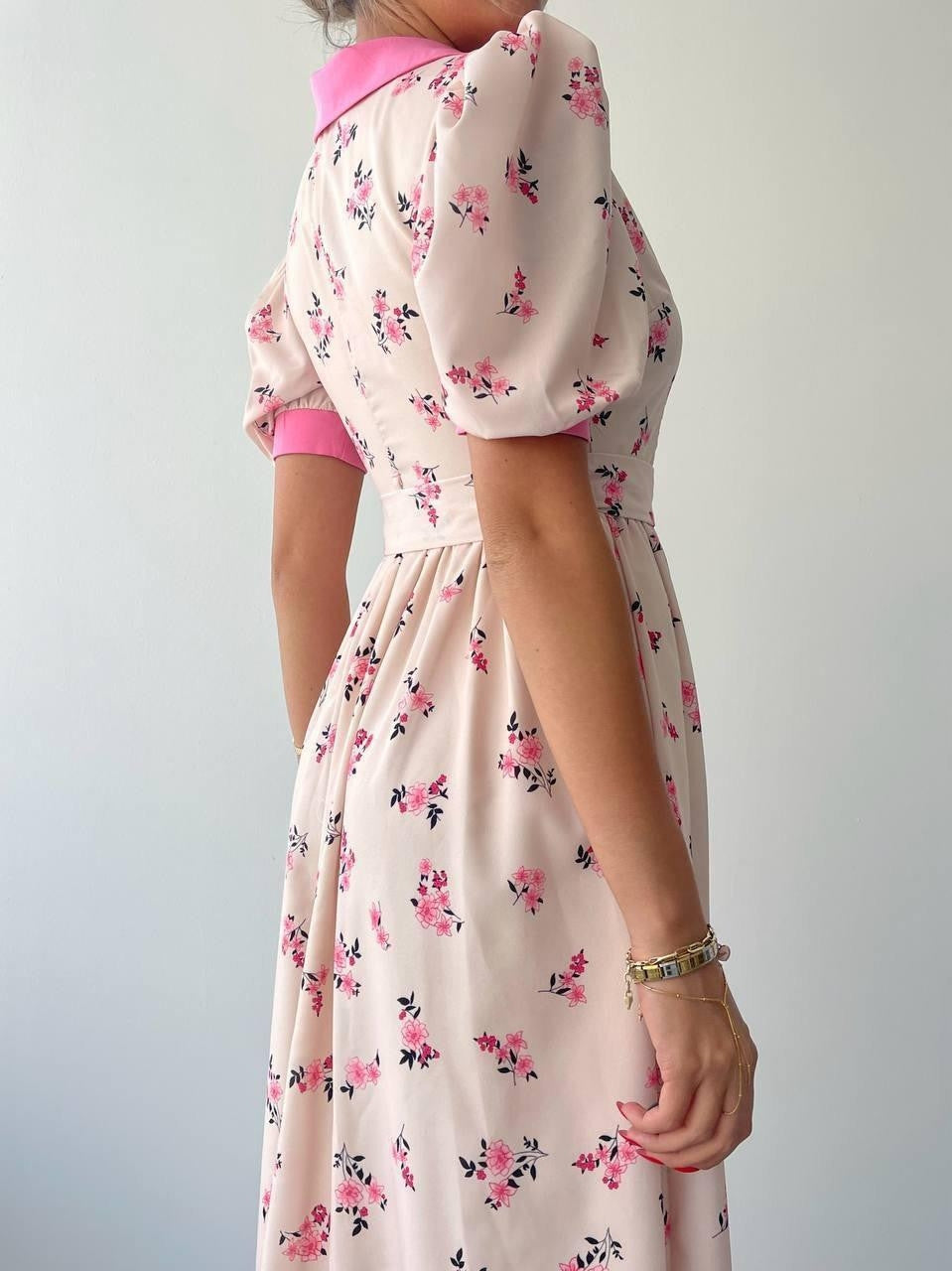 Rochie Midi Vesoul cu guler tip cămașă