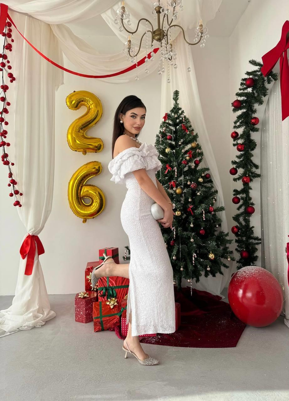 Vinta Straplez Elbise