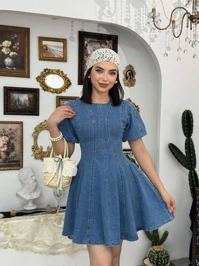 Viva Denim Elbise