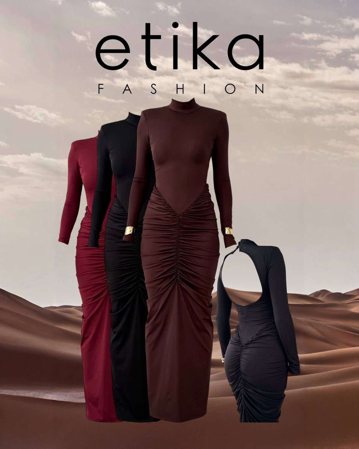 Wıno Sırt Dekolteli Elbise
