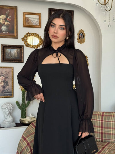 Rochie Wome cu detalii tip pelerină