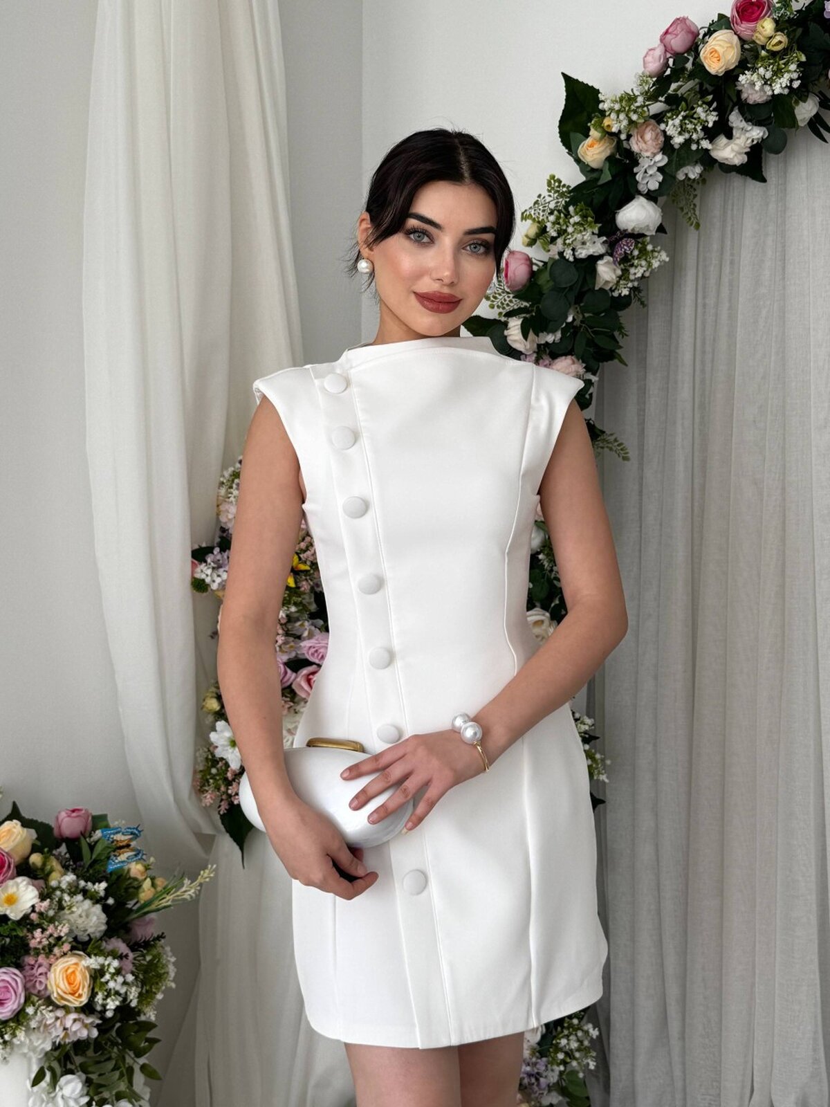 Rochie Xaes cu detalii nasturi