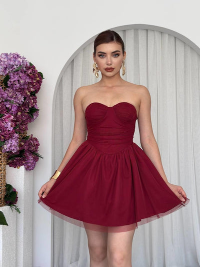 Rochie fără bretele Xoxa