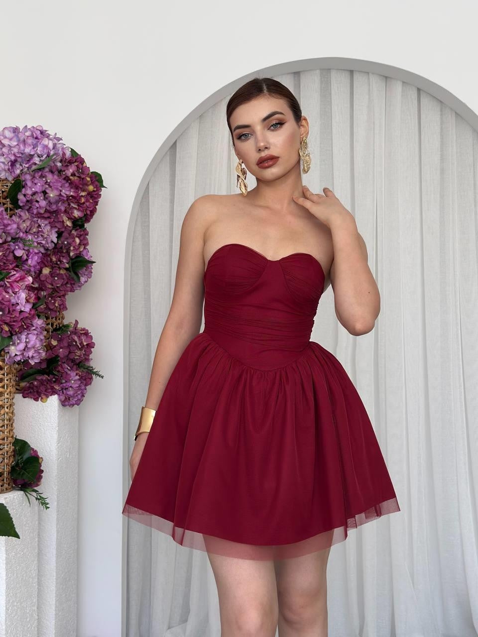 Rochie fără bretele Xoxa