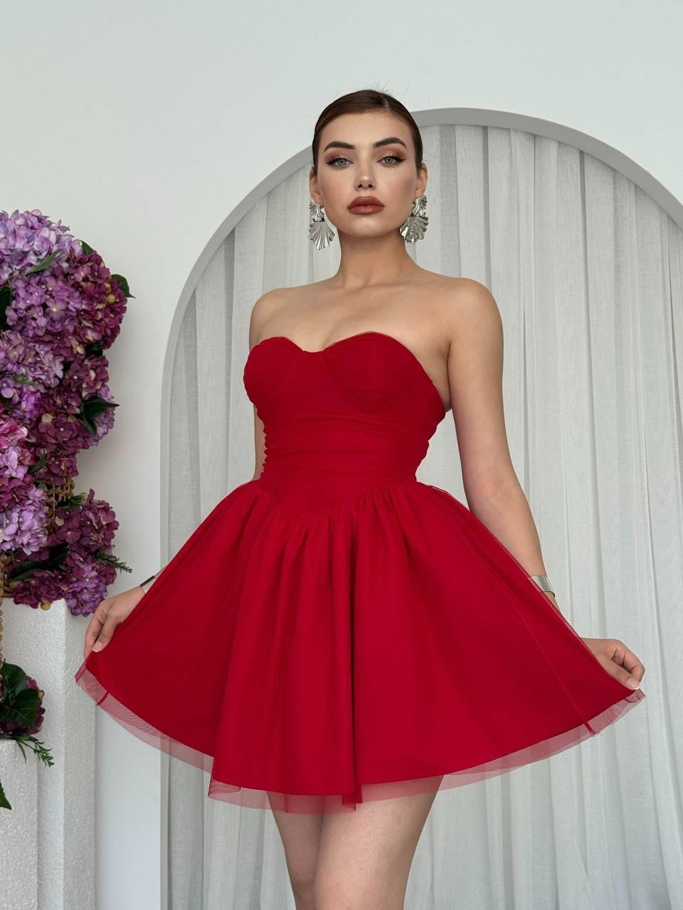 Rochie fără bretele Xoxa
