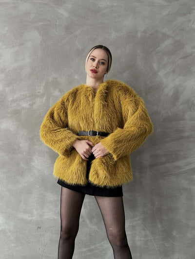 Plush Wholesale Coat - Olive Green