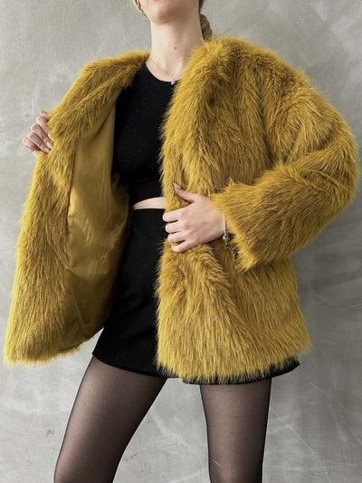 Plush Wholesale Coat - Olive Green
