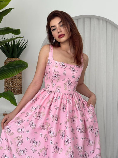 Rochie Yoa cu detalii la nivelul bustului