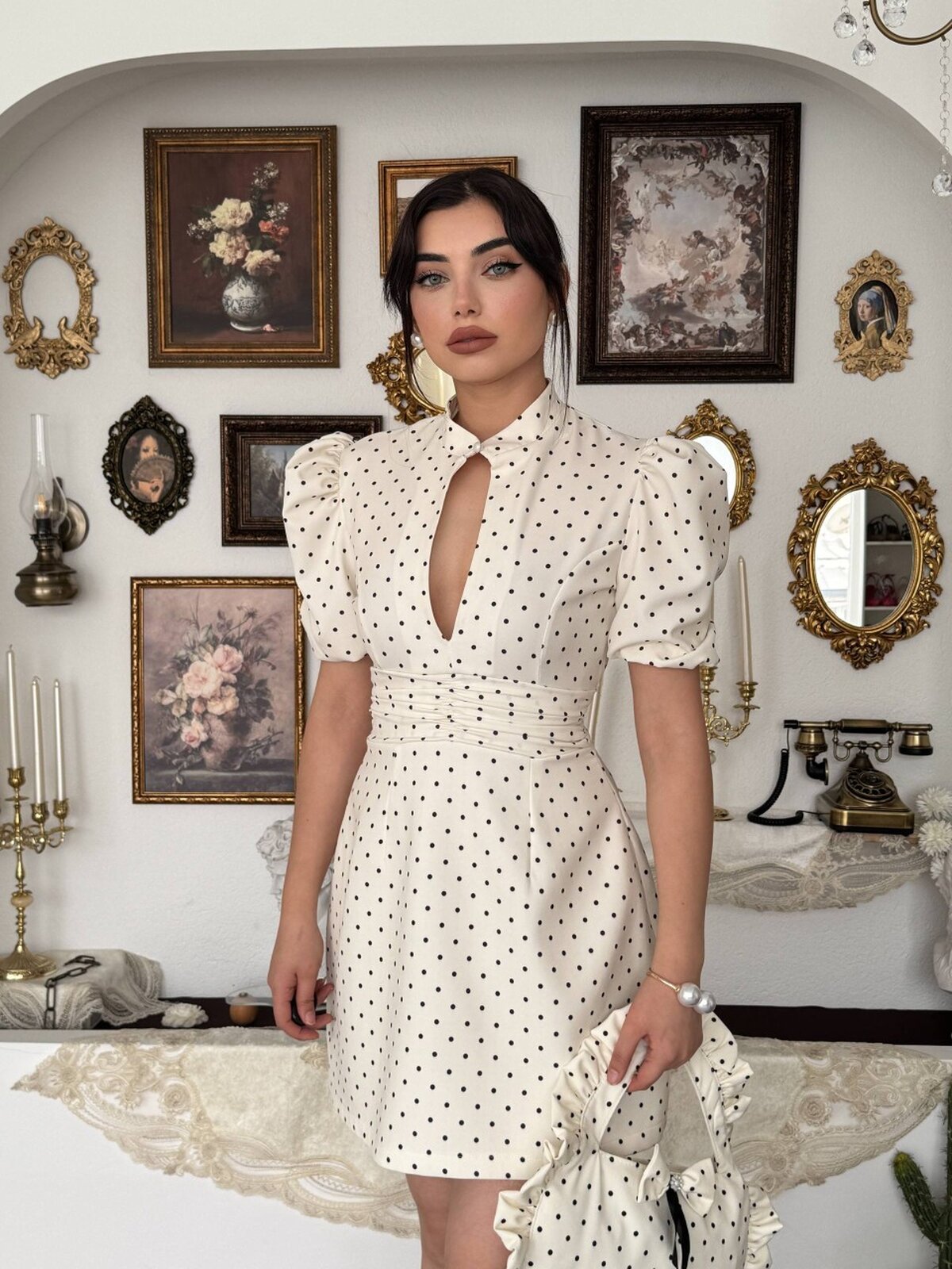 Yues Cut Out Detaylı Elbise