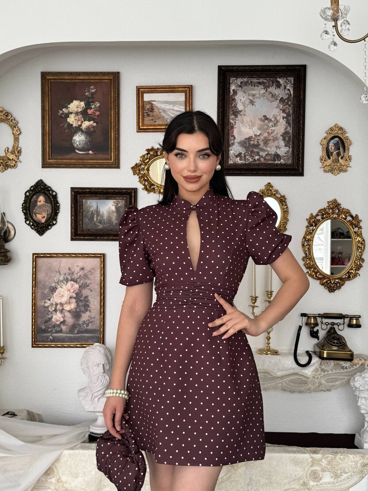 Yues Cut Out Detaylı Elbise