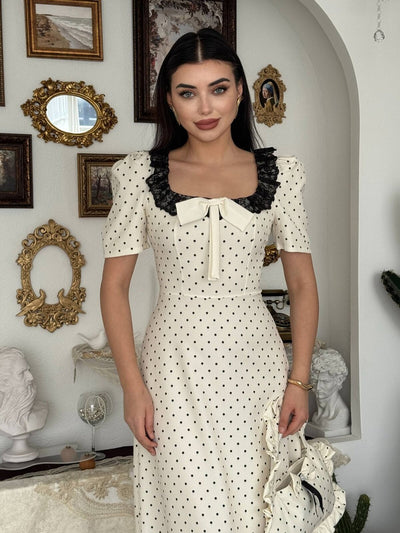 Rochie Zean cu fundă
