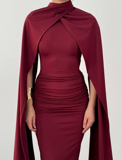 Rochie cu pelerină Zeyna