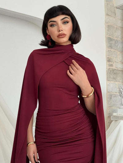 Rochie cu pelerină Zeyna